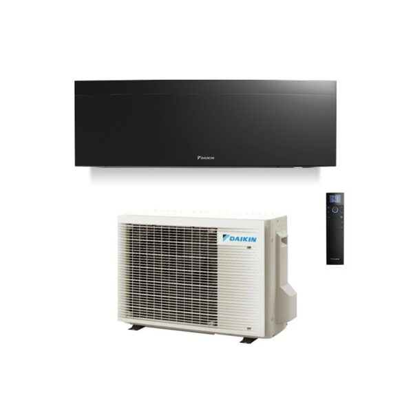 Daikin Emura 3 FTXJ25AB + RXJ25A 9000 BTU Mono Split Inverter Wi-Fi – Nero – Climatizzatore a Parete R-32