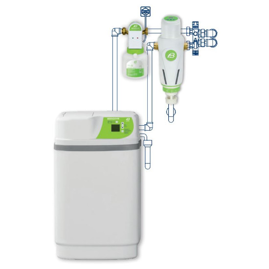 Kit Start Plus BRAVOCAB CD10422 – Cod. 56022074 – Addolcitore 22L con Filtro BRAVOMATIC FT030, Pompa BRAVADOS e Acquasil 20/40®